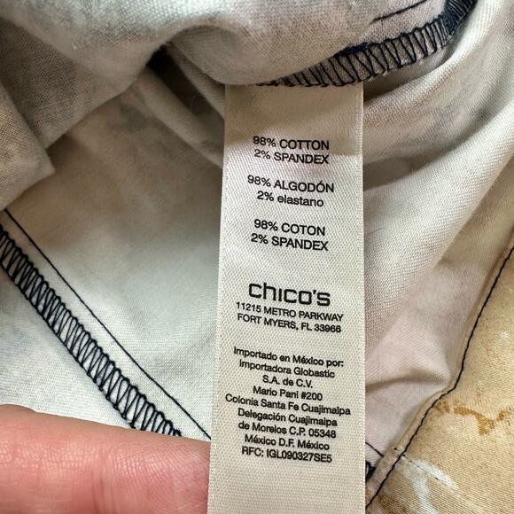 Chico's Women's Large (Vanity 2) Boho Lightweight 3/4 Sleeve Jacket Stretch - Picture 4 of 9